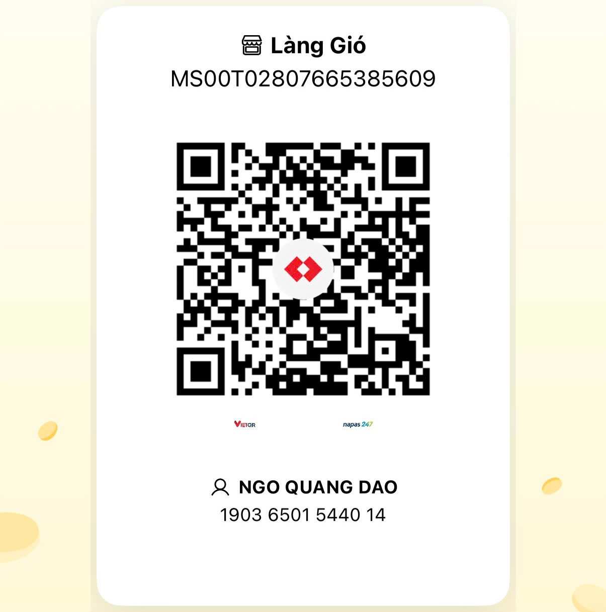 Mã QR Chuyển Khoản